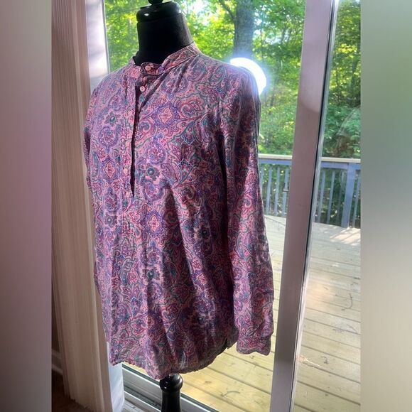 Gap Pink Mid-Button Down Shirt - Picture 3 of 5